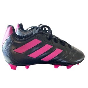 Adidas Goletto VII FG J Kids Soccer Cleats Black Pink FV2895 Size 12kFirm Ground